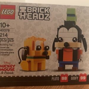 NEW LEGO BRICKHEADZ: Goofy & Pluto retired rare sealed lego set (40378)